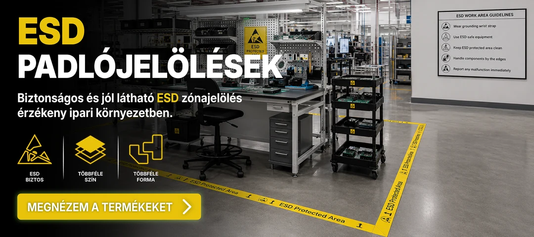 ESD padlójelölések