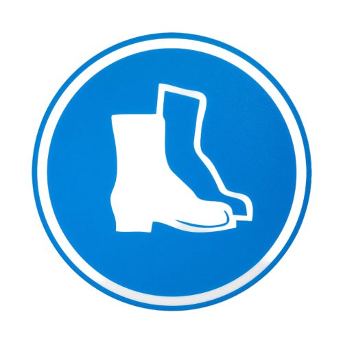 "SAFETY SHOES" FLOOR SYMBOL 