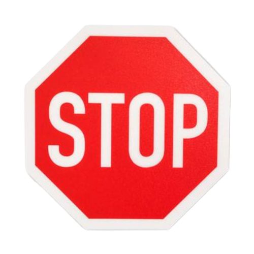 "STOP-SIGN" FLOOR SYMBOL