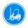 Forklift trucks ZNAK PODŁOGOWY 500 mm niebieski koło
