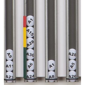 FiFo táblához színes korong színes betűvel