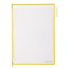 Bemutatótábla A4, sárga, álló, felül nyitott