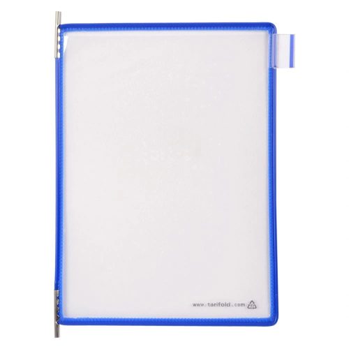 Bemutatótábla A5, kék, álló, felül nyitott