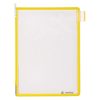 Bemutatótábla A5, sárga, álló, felül nyitott