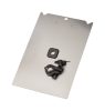 Clipboard A4+, aluminium, with rod holder for round profile