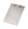 Clipboard A4+, aluminium, with rod holder for round profile
