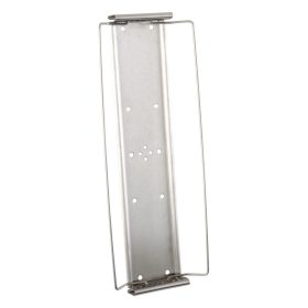   Wall mounted holder A4, empty, stainless steel, for 10 display boards