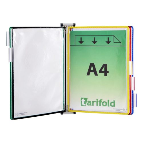 Fali tartó A4 fém + 5 db vegyes bemutatótábla