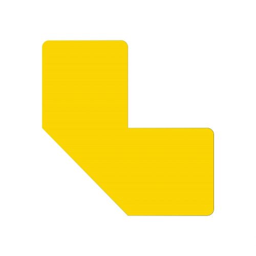 GEToolbox® L Alakú Flexibilis padlójelölés 25 mm TRAFFIC SÁRGA