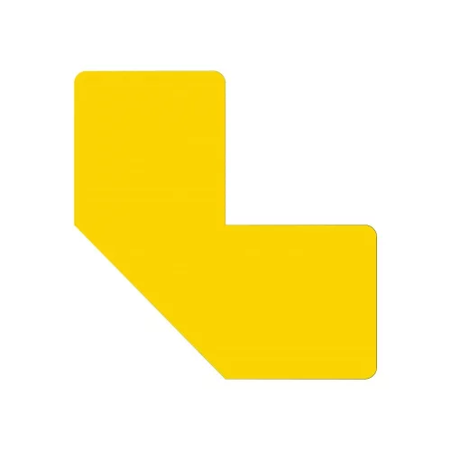 GEToolbox® L Shape Flexible Floor marking  25 mm TRAFFIC YELLOW