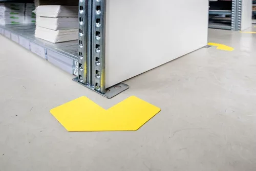 GEToolbox® L Shape Flexible Floor marking  25 mm TRAFFIC YELLOW