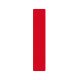 GEToolbox® I Tvar Masívne značenie podlahy 50 mm červená