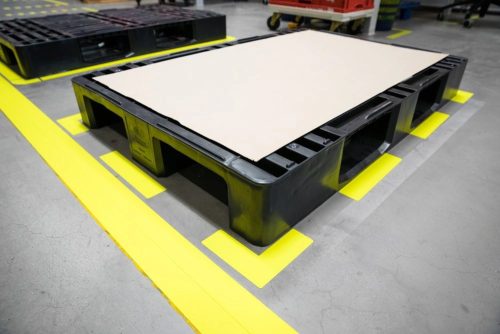 GEToolbox® I Alakú Flexibilis padlójelölés 50 mm SIGNAL KÉK RAL 5005