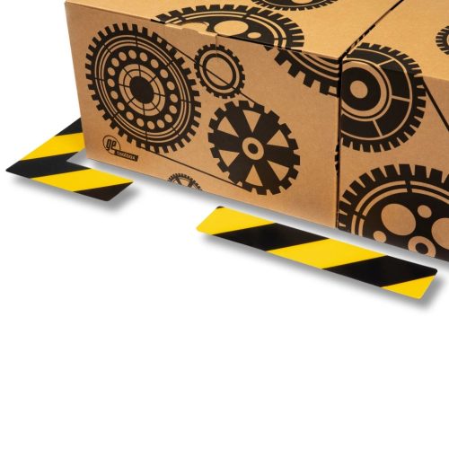 GEToolbox® I Shape Flexible Floor marking  100 mm YELLOW-RED