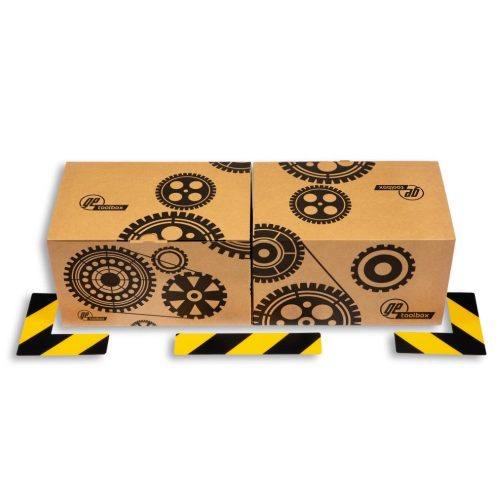 GEToolbox® I Alakú Masszív padlójelölés 50 mm SÁRGA-FEKETE