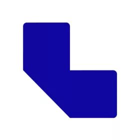   GEToolbox® L Alakú Flexibilis padlójelölés 25 mm SIGNAL KÉK