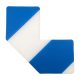 GEToolbox® Tvar L Flexibilné značenie podlahy 50 mm biela-modrá
