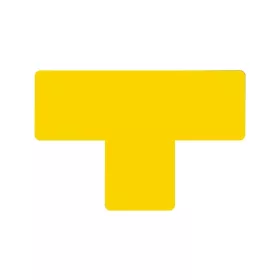 GEToolbox® T Alakú padlójelölő 50 mm SÁRGA