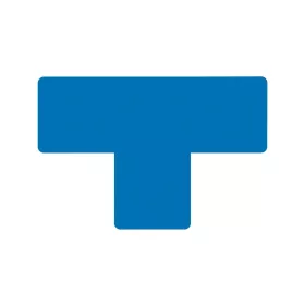 T alakú padlójelölés 50 mm