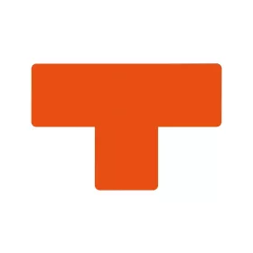 T alakú padlójelölés 50 mm