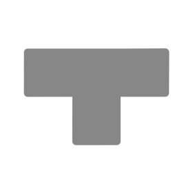 T alakú padlójelölés 100 mm