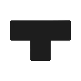 T alakú padlójelölés 50 mm