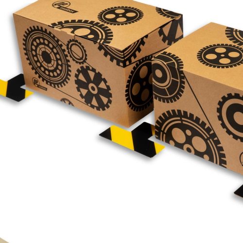 GEToolbox® T Alakú Masszív padlójelölés 50 mm FEHÉR-ZÖLD