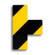 GEToolbox® Tvar T Masívne značenie podlahy 75 mm žltá-čierna