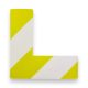 GEToolbox® Dlhý tvar L Flexibilné značenie podlahy 100 mm biela-žltá