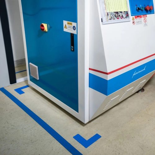 GEToolbox® L Alakú Hosszú Masszív padlójelölés 50 mm FEKETE