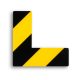 GEToolbox® Dlhý tvar L Flexibilné značenie podlahy 75 mm žltá-čierna