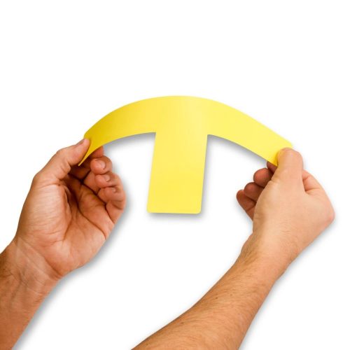 GEToolbox® Long T Shape Flexible Floor marking  50mm BLACK