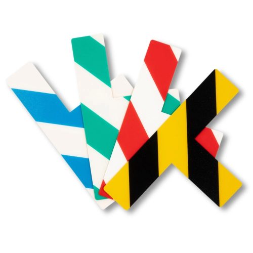 GEToolbox® T Alakú Hosszú Masszív padlójelölés 50mm FEHÉR-KÉK