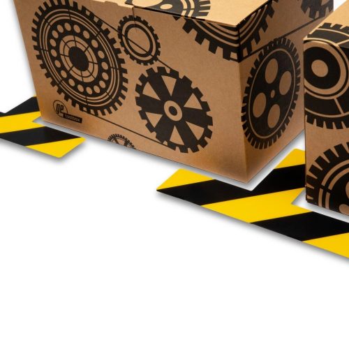 GEToolbox® T Alakú Hosszú Masszív padlójelölés 50mm FEHÉR-KÉK