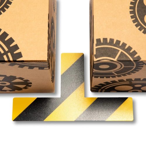 GEToolbox® T Alakú Hosszú Masszív padlójelölés 50mm FEHÉR-FEKETE