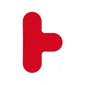 T alakú padlójelölő kerek forma