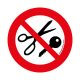 DO NOT BRING IN METAL OBJECTS!' FLOOR SIGN 300 mm
