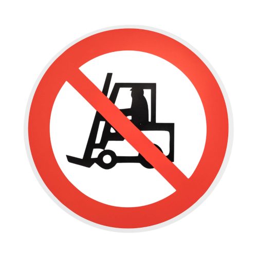 "NO ACCESS FOR FORKLIFTS!" FLOOR SIGN 300 mm