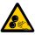 "WARNING! CONVERING PAIR OF CYLINDERS!" FLOOR SIGN 300 mm