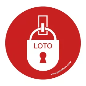 'LOTO' FLOOR SIGN 300 MM