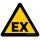 "WARNING OF AN EXPLOSIVE ATMOSPHERE" FLOOR SIGN 500 mm