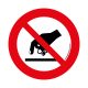 "DO NOT TOUCH!" FLOOR SIGN 500 mm