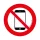 TELEFON HASZNÁLATA TILOS' padló szimbólum 500 mm