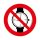 KARÓRA VISELÉSE TILOS!' padló szimbólum 500 mm