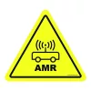 "WARNING! AMR TRUCKS OPERATING IN THIS AREA!' FLOOR SIGN 300 mm