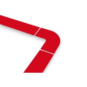   GEToolbox® Sarokelem GET padlójelölő szalaghoz 50 mm PIROS