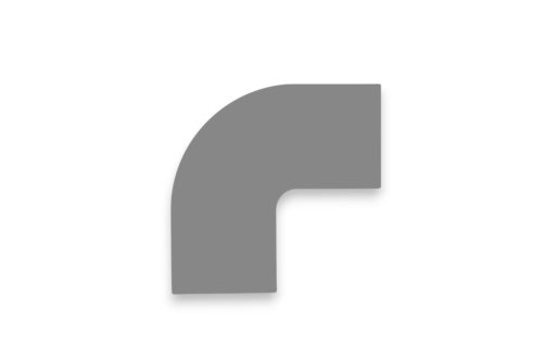 GEToolbox® Sarokelem GET padlójelölő szalaghoz 50 mm SZÜRKE