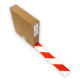 GEToolbox® Padlójelölő szalag 50mm x 50m PIROS-FEHÉR