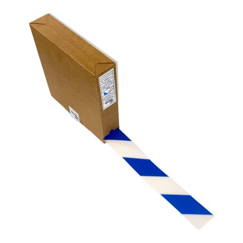 GEToolbox® Floor Marking Tape 75mm x 50m BLUE-WHITE