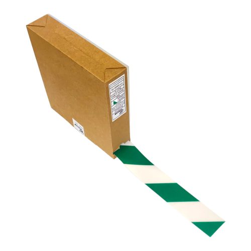 GEToolbox® Floor Marking Tape 50mm x 50m GREEN-WHITE